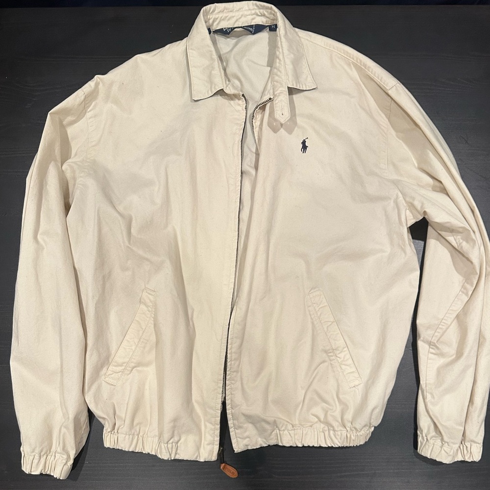Polo by Ralph Lauren Beige Cotton Harrington Jacket Men’s Medium